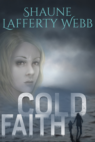 Cover - Cold Faith, frozen wasteland with woman's face